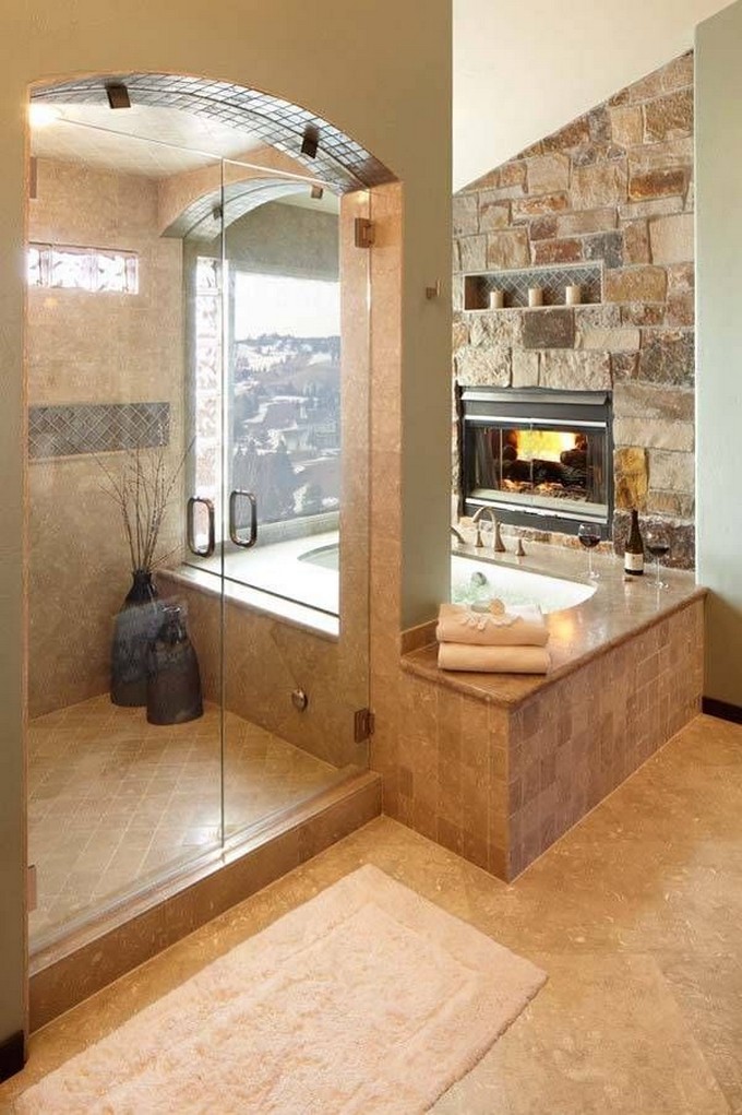 15 Bathrooms with fireplace