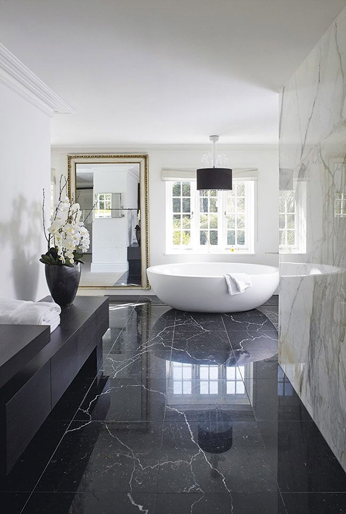 Luxury Bathroom: marble master bathroom idea