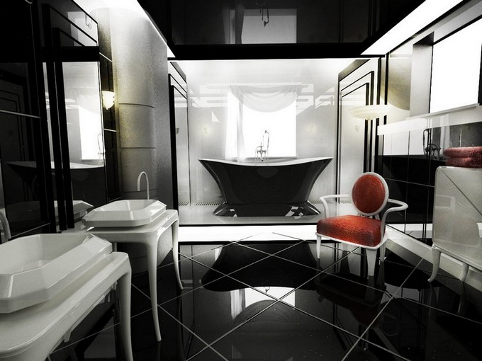 Black-Art-Deco-Bathroom