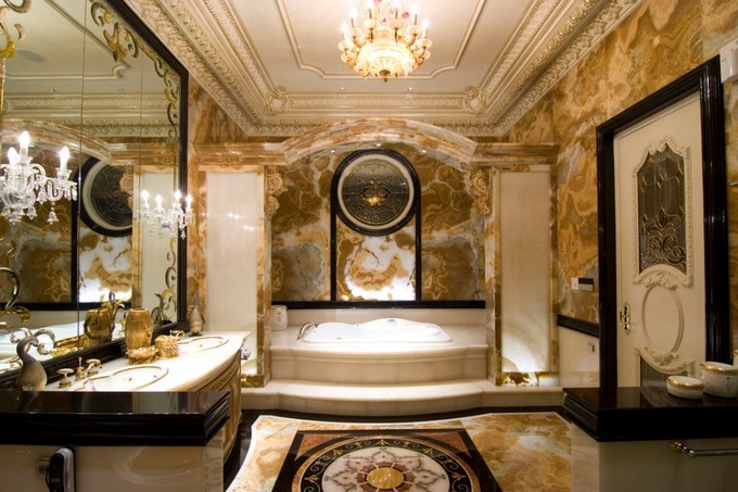 ornamental details in luxury bathroom maison valentina