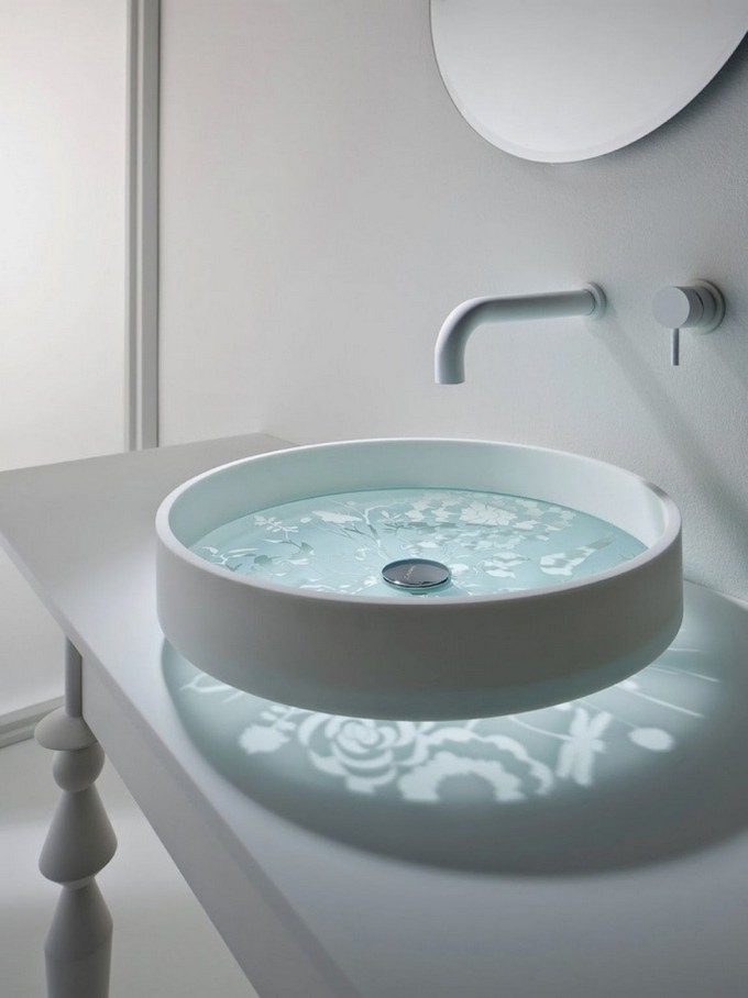 10 Modern Bathrooms With Futuristic Sinks maison valentina1