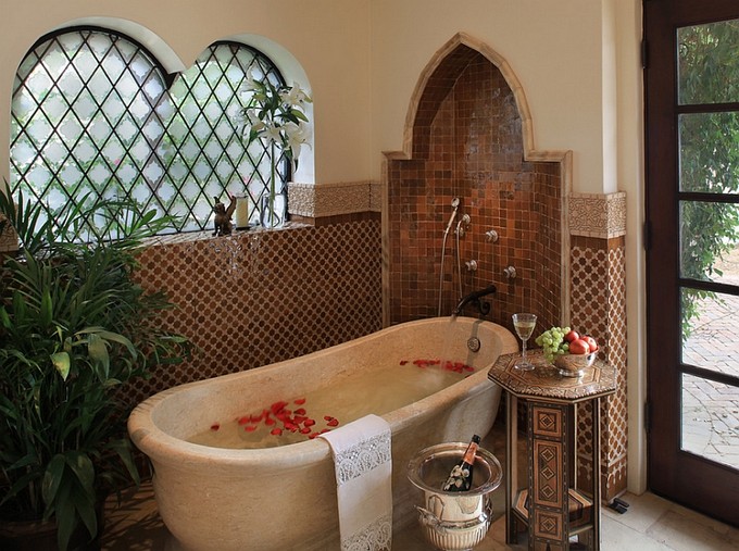 moroccan style luxury bathroom maison valentina