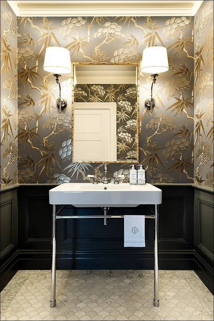 modern bathroom wallpaper ideas maison valentina luxury bathrooms3