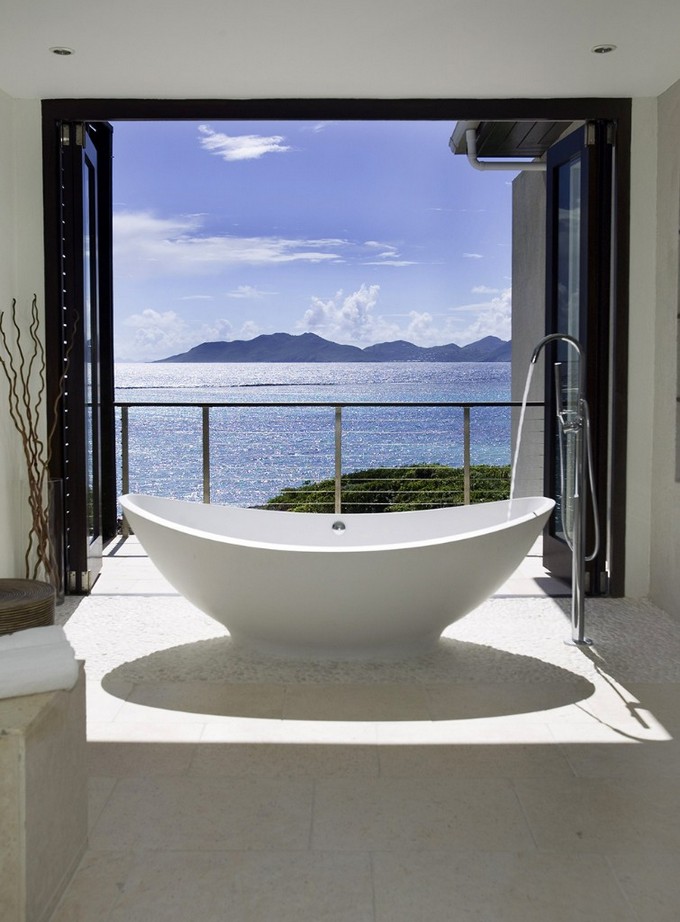 luxury bathrooms with ocean view maison valentina