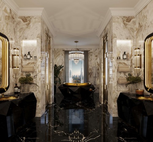 golden-geometry:-a-luxurious-bathing-experience-facing-burj-khalifa