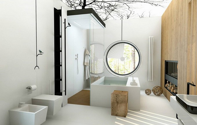 10 Nature Inspired Bathroom Designs - Inspire Me Home Decor Bathroom